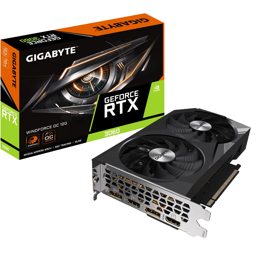 Видеокарта Gigabyte GV-N3060WF2OC-12GD